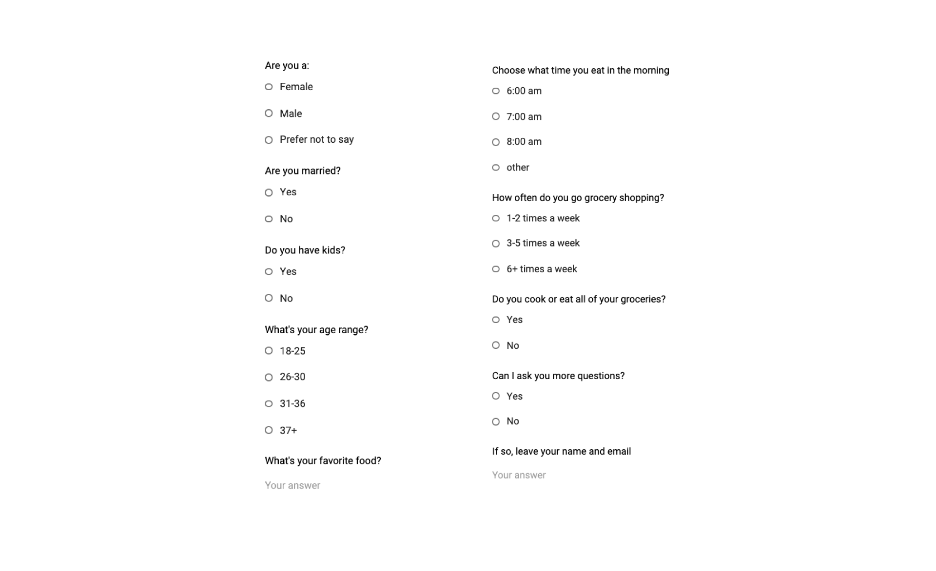 questionnaire